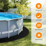 VINGLI Round Pool Liner Pad for Above Ground Swimming Pools
