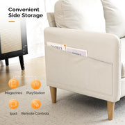 VINGLI 47" Loveseat Mid Century Modern Small Couch