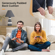 VINGLI 56" Lounge Chair Corduroy Oversized Sleeper Sofa