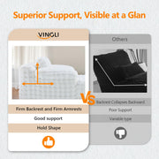 VINGLI Chaise Lounge Sofa Cloud Boneless Chair