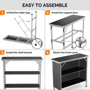 VINGLI Portable Bar Table