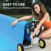 VINGLI 14FT Pool Cover Reel Set Aluminum Solar Cover Blanket Reel