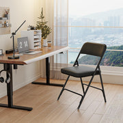 VINGLI Metal Folding Chairs with Cushioned Seat 350Ibs Upholstered Event Chairs