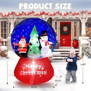 VINGLI 6/7.7/8 ft Height Inflatable LED Lighted Christmas Tree Santa Snowman Blow up Yard Decoration