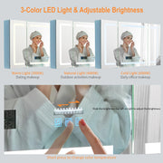 VINGLI LED Bathroom Medicine Cabinet with Mirror Lighted Dimmable Colours