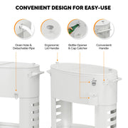 VINGLI 70QT Patio Cooler Cart Rolling Ice Chest