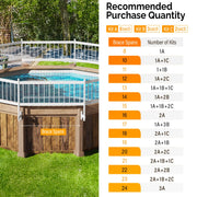 VINGLI Above Ground Pool Safety Fence Swimming Pool Fences