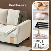 VINGLI 83" Sofa Couches 3 Seater Upholstery Cozy Sofas