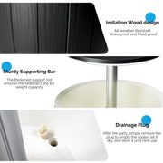 VINGLI Outdoor Cooler Table Patio Cooler Ice Cool Bar