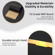 VINGLI Wood Nightstan 3 Drawer Bedside Table with Charging Station