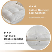 VINGLI 129'' L-Shaped Sectional Couches Reversible Sofa