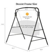 VINGLI Metal Porch Swing Stand Patio Swing Stand Heavy Duty 660Ibs