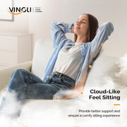 VINGLI 47" Loveseat Mid Century Modern Small Couch