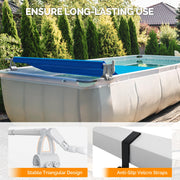 VINGLI 16ft Pool Cover Reel for Aboveground Swimming Pools