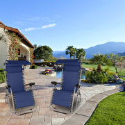 VINGLI Upgraded Zero Gravity Chair Lounge Outdoor Chairs with Folding Canopy Trays