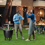 VINGLI Outdoor Cooler Table Patio Cooler Ice Cool Bar