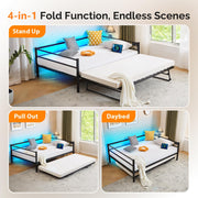 VINGLI Daybed with Pop up Trundle