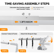 VINGLI 16ft Pool Cover Reel for Aboveground Swimming Pools