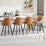 VINGLI 26" H Swivel Barstools with Back Height Bar Stools