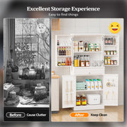 VINGLI 71'' Metal Storage Cabinet Garage Lockable Tool Cabinet