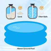 VINGLI Swimming Pool Sand Filter Pump For Above Ground & Inground Pool