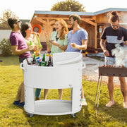 VINGLI 70QT Patio Cooler Cart Rolling Ice Chest