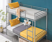 VINGLI Metal Bunk Bed Heavy Duty Twin Over Twin Bed Frames