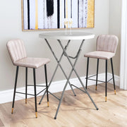 VINGLI 32” Round Folding Table Plastic High Top Table