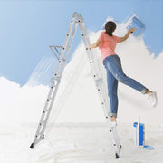 LUISLADDERS 12.5/15.5/18.5 FT Folding Telescoping Ladder Aluminium Multi-Purpose 7 in 1 Heavy Duty Combination