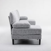 VINGLI 110' U-Shaped Sectional Couch with Two Chaise 4 Seats Chenille Fabric Comfy Couches