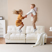 VINGLI 80" Cloud Couch Loveseat Suede Upholstery Sofa