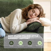 VINGLI L-Shape Convertible Sofa Bed Couches with USB Charging