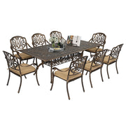 VINGLI 9 Pieces Outdoor Dining Set
