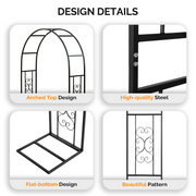 VINGLI Garden Arch Trellis Arch Trellis for Climbing Plants