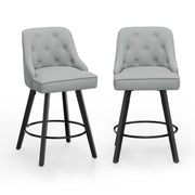 VINGLI 26" H Swivel Barstools with Back Height Bar Stools