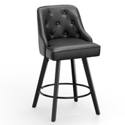 VINGLI 26" H Swivel Barstools with Back Height Bar Stools