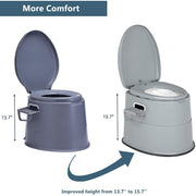 VINGLI Portable Toilet Indoor Outdoor Commode