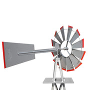 VINGLI 8FT Ornamental Windmill Metal Backyard Garden Decoration Weather Vane
