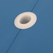 VINGLI 4 Ft  Portable Foldable Camping Picnic Table Set 220 Lbs Support 4-Seats Aluminum Frame Blue