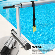 VINGLI 18 Ft Solar Pool Cover Reel Set Aluminum