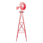 VINGLI 8FT Ornamental Windmill Metal Backyard Garden Decoration Weather Vane