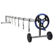 VINGLI 18 Ft Solar Pool Cover Reel Set Aluminum
