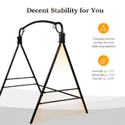 VINGLI Metal Porch Swing Stand Patio Swing Stand Heavy Duty 660Ibs