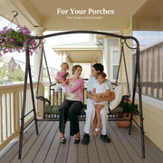 VINGLI Metal Porch Swing Stand Patio Swing Stand Heavy Duty 660Ibs