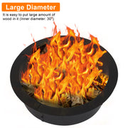 VINGLI 36" Wood Burning Outdoor Fire Pit