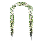 VINGLI  Garden Arch Trellis Arbor For Party Various Climbing Plant Outdoor Garden Lawn Backyard Black