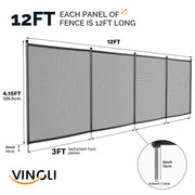 VINGLI Pool Fence Removable Safety Pool Fencing