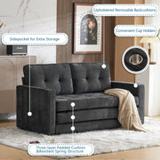 VINGLI 84" L Loveseat Sofa Bed Fabric Sleeper